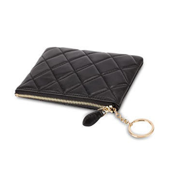 DORIS&JACKY Lambskin Leather RFID Wallet Key Chain
