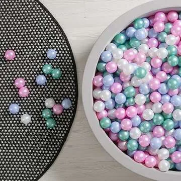 GOGOSO 100 Play Balls - Soft, Non-Toxic, Crush-Proof, and BPA-Free Pit Balls in Fun Colors for Indoo...