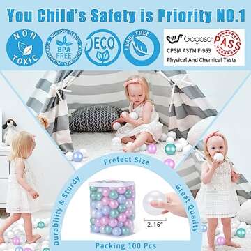 GOGOSO 100 Play Balls - Non-Toxic Fun for Kids