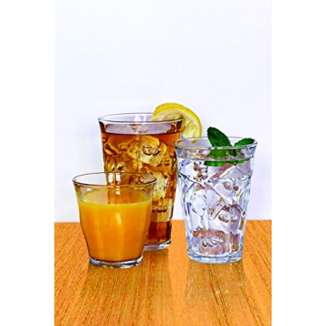 Duralex Picardie 18-Piece Clear Drinking Glass Set Made in France