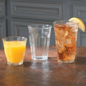 Duralex Picardie 18-Piece Clear Drinking Glass Set Made in France