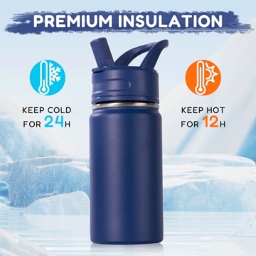 Fijinhom Kids Stainless Steel Water Bottle 12oz