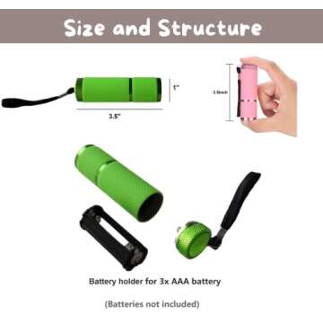 dervea 15-Pack Kids Flashlights for Boys Birthday Party Suppliers,Slumber Sleepover Party Favors, Mini Flashlight for Camping Glamping Goodie Bag Stuffers, Return Gifts For Girls Party