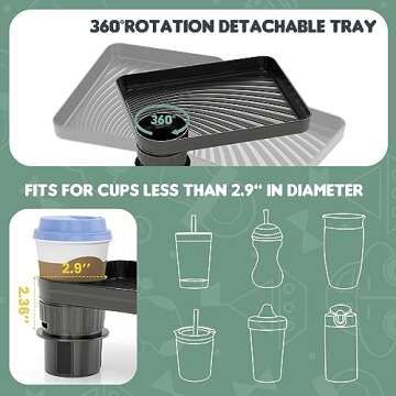 MS Master Show Kids Car Seat Tray for Travel Essentials