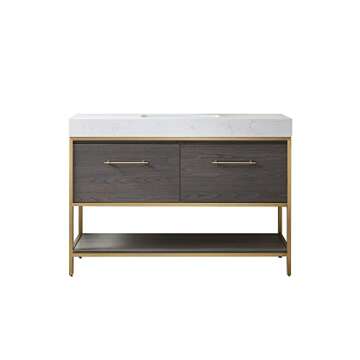 Vinnova Palma Bathroom Vanity in Suleiman Oak - Stylish & Functional