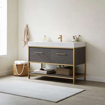Vinnova Palma Bathroom Vanity in Suleiman Oak - Stylish & Functional