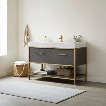 Vinnova Palma Bathroom Vanity in Suleiman Oak - Stylish & Functional
