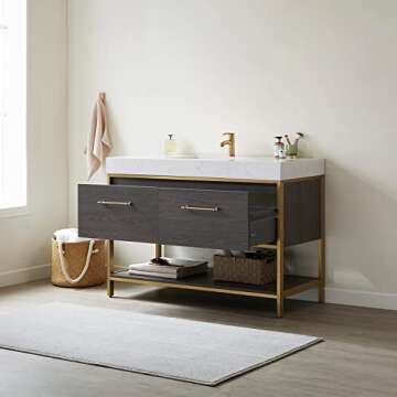 Vinnova Palma Bathroom Vanity in Suleiman Oak - Stylish & Functional