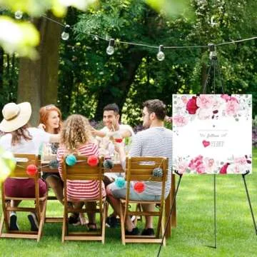 Portable RRFTOK Easel Stand for Weddings and Displays