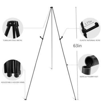 Portable RRFTOK Easel Stand for Weddings and Displays