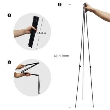 Portable RRFTOK Easel Stand for Weddings and Displays