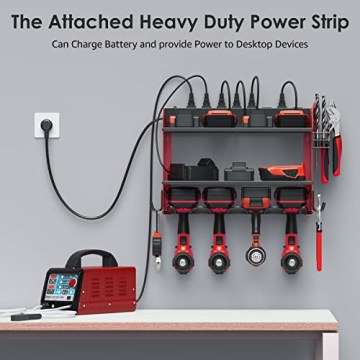 Modular Power Tool Organizer with Charging Station