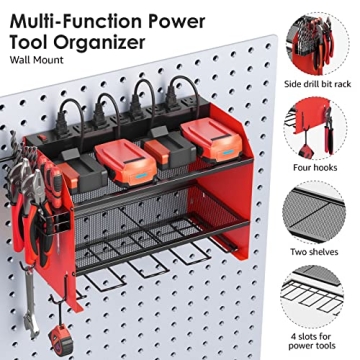 Modular Power Tool Organizer with Charging Station