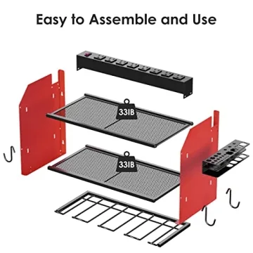 Modular Power Tool Organizer with Charging Station