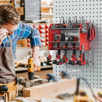 Modular Power Tool Organizer with Charging Station