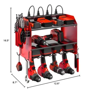 Modular Power Tool Organizer with Charging Station