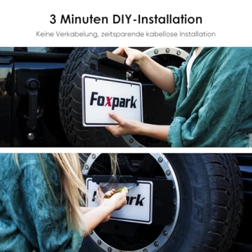 Solar Wireless Backup Camera with 5" 1080P Monitor