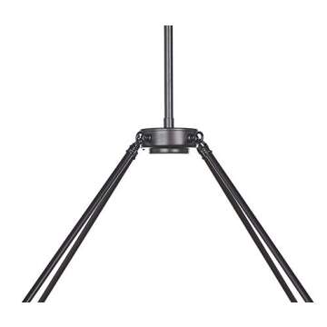 Black Wagon Wheel Chandelier - Modern Farmhouse Round Rustic Kitchen Lighting - Large Chandeliers for High Ceilings - 50" 16 Light Hanging Fixture