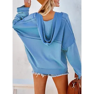 Stylish Dokotoo Women's V Neck Hoodie for Fall