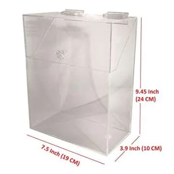 Makeup Brush Holder with Lid: Large Size, Dustproof, with Diamond Beads (Clear)