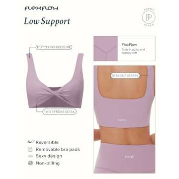 PAVOI ACTIVE FlexFlow Collection | Reversible Sports Bra