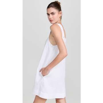 Madewell Women's Georgia Embroidered Tank Mini Dress, Eyelet White, 4