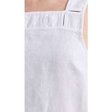 Madewell Women's Georgia Embroidered Tank Mini Dress, Eyelet White, 4