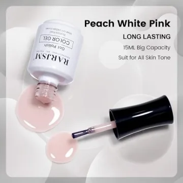 RARJSM Light Pink Nude Gel Nail Polish - 15ml Capacity