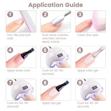 RARJSM Light Pink Nude Gel Nail Polish - 15ml Capacity