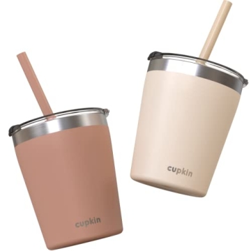 CUPKIN Toddler Straw Cup Set - Stylish Insulated Cups for Kids