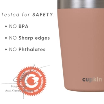 CUPKIN Toddler Straw Cups - Insulated & Stylish for Kids