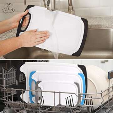 Durable 3-Piece Cutting Board Set by Zulay Kitchen