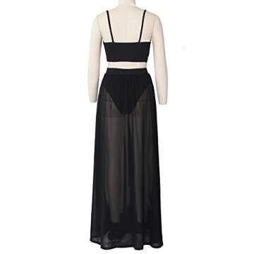 Rela Bota Sexy Summer Maxi Chiffon Dress Set Beachwear