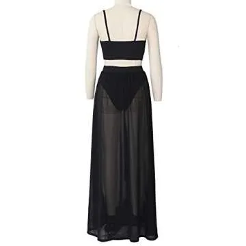 Rela Bota Sexy Summer Maxi Chiffon Dress Set Beachwear