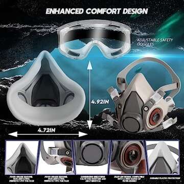 Wfoai Respirator Mask: Reusable Protection for Work