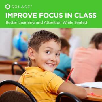 KICK BANDS Chair Bands for Kids with Fidgety Feet 3-Pack - ADHD Fidget Kickbands for Classroom Chairs & Desks - Solace Sensory Kickband (GREEN)