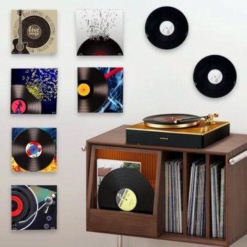 Vinyl Record Wall Display Holder - Acrylic Mounts for LPs