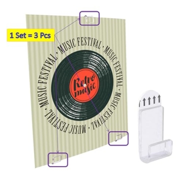 Vinyl Record Wall Display Holder - Acrylic Mounts for LPs