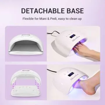 Melodysusie 54W UV LED Nail Lamp for Fast Curing Gel Nails
