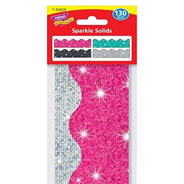 TREND enterprises, Inc. T-92929 Sparkle Solids Terrific Trimmers, Variety Pack, 130'