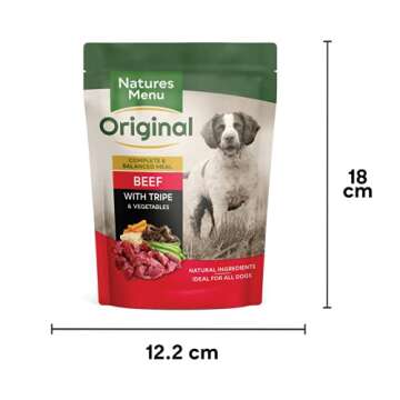 Natures Menu Beef & Tripe Dog Food - 300g Pack of 8