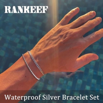 RANKEEF Men's Sterling Silver Bracelet - Stylish Gift