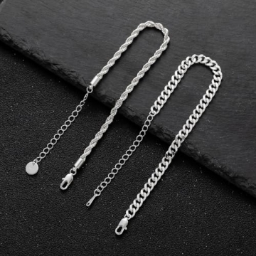 RANKEEF Men's Sterling Silver Bracelet - Stylish Gift