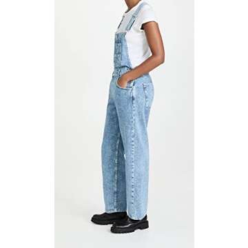 Free People Women's Ziggy Denim Overall, Powder Blue