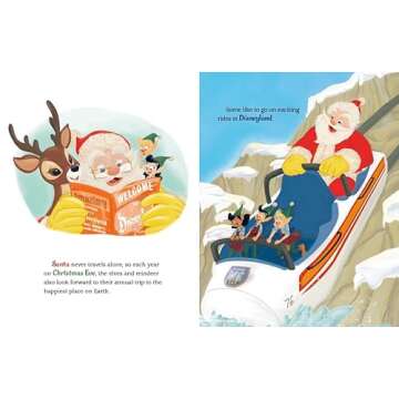 Santa Stops at Disneyland (Disney Classic) (Little Golden Book)