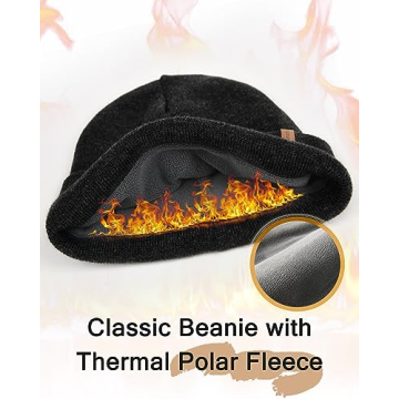 FURTALK Men's Stylish Fleece Lined Winter Beanie