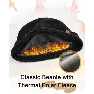FURTALK Men's Stylish Fleece Lined Winter Beanie