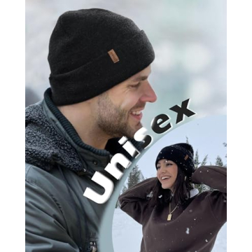 FURTALK Men's Stylish Fleece Lined Winter Beanie