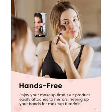 amBand Cute Preppy Stuff Silicone Suction Cup Phone Mount, Detachable Sticky Grip Holder for MagSafe Case, Easy to Use Video Accessories for Yoga/Dance/Call/Fitness, Matcha Green