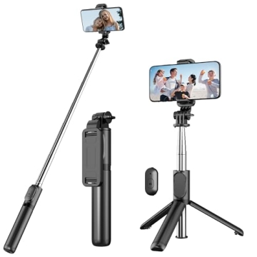 4 in 1 Selfie Stick Tripod with Wireless Remote for Smartphones